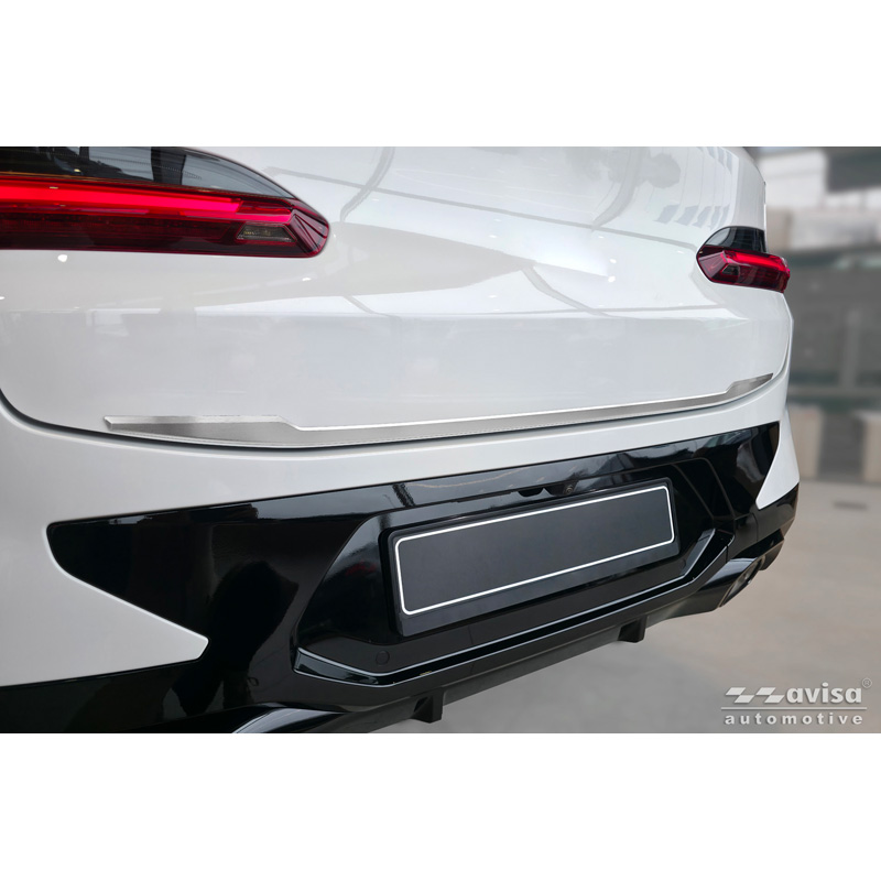 Avisa Brushed Stainless Steel Trunk Tailgate Trim Cover  BMW X4 II (G02) M-Sport Facelift 2021-
