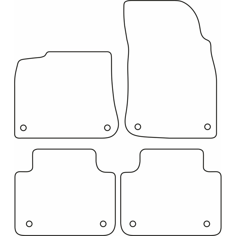 Set car mats  Volkswagen Touareg (CR7) 2018-