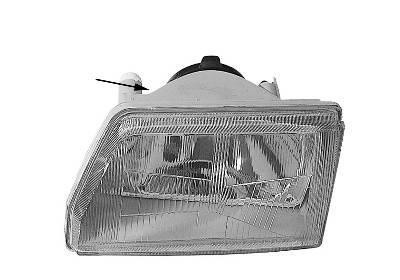 koplamp, Carello, H4, grijs huis, links Fiat Cinquecento, 1991-2