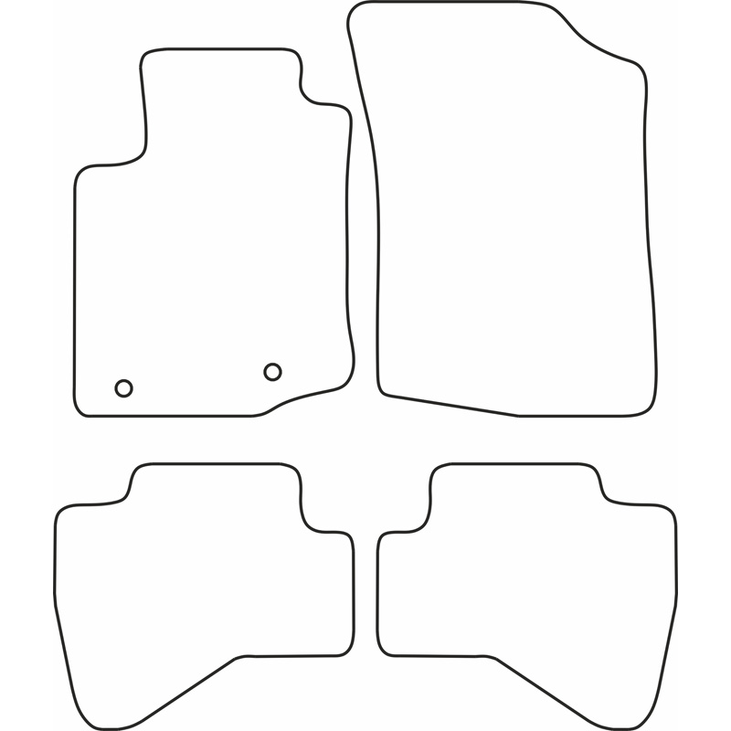 Set car mats  Peugeot 108 2014-