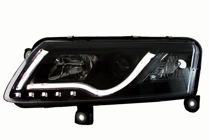 Headlights Audi A6 4F 04-08 Tube Light LED chome