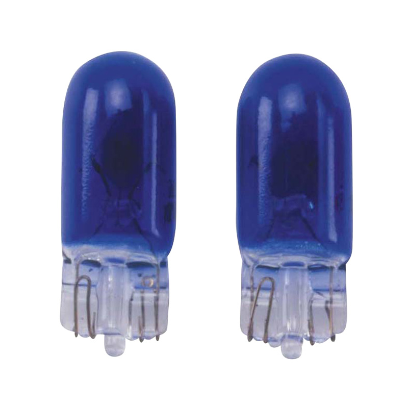 T-10 12V/5W Bulbs 12V Blue (Coated), set of 2 pieces