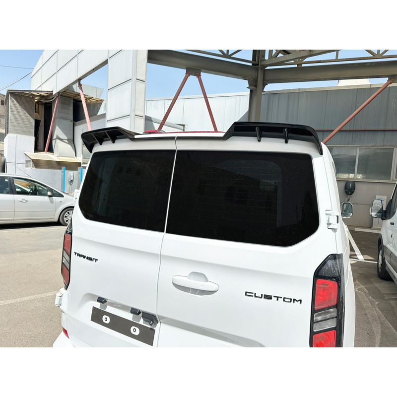 Roof spoiler V.2  Ford Transit Custom (V710) 2023- & Volkswagen Transporter T7 2024- (with 2 rear doors) (PU)