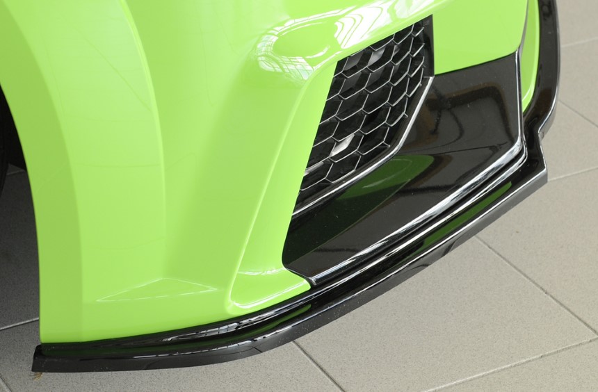 Voorspoiler passend voor Audi TT RS 8J1-FV/8S 16-18 Zwart Glans Rieger