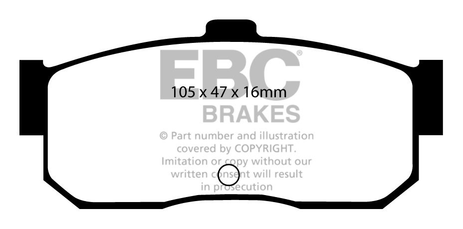 EBC Brakes NISSAN Maxima 3.0 91-94 Remblokken achterzijde