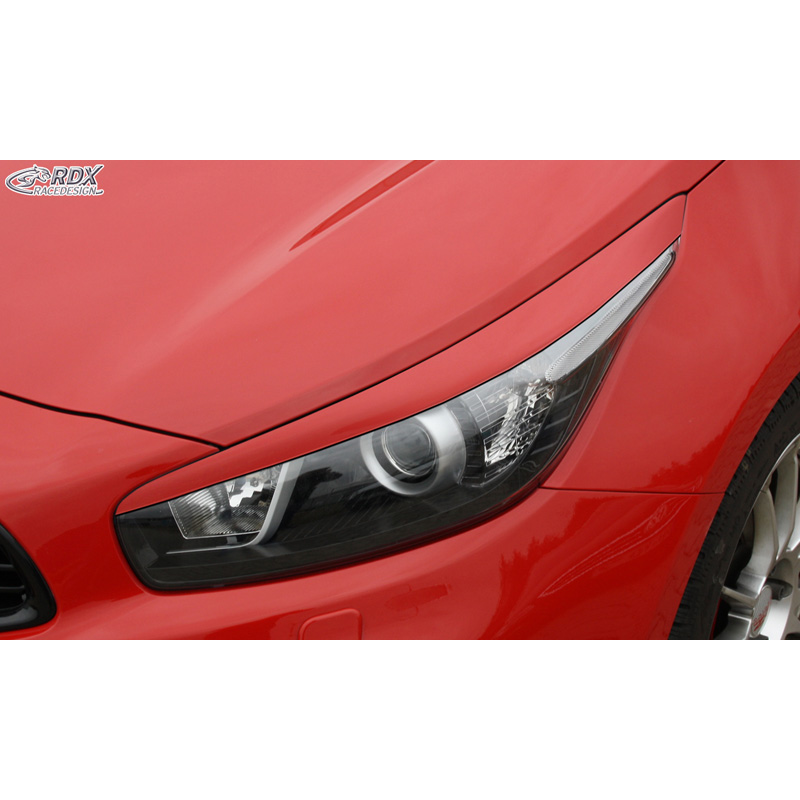 Head light spoilers  Kia Cee'd & Pro Cee'd JD 2012- (ABS)