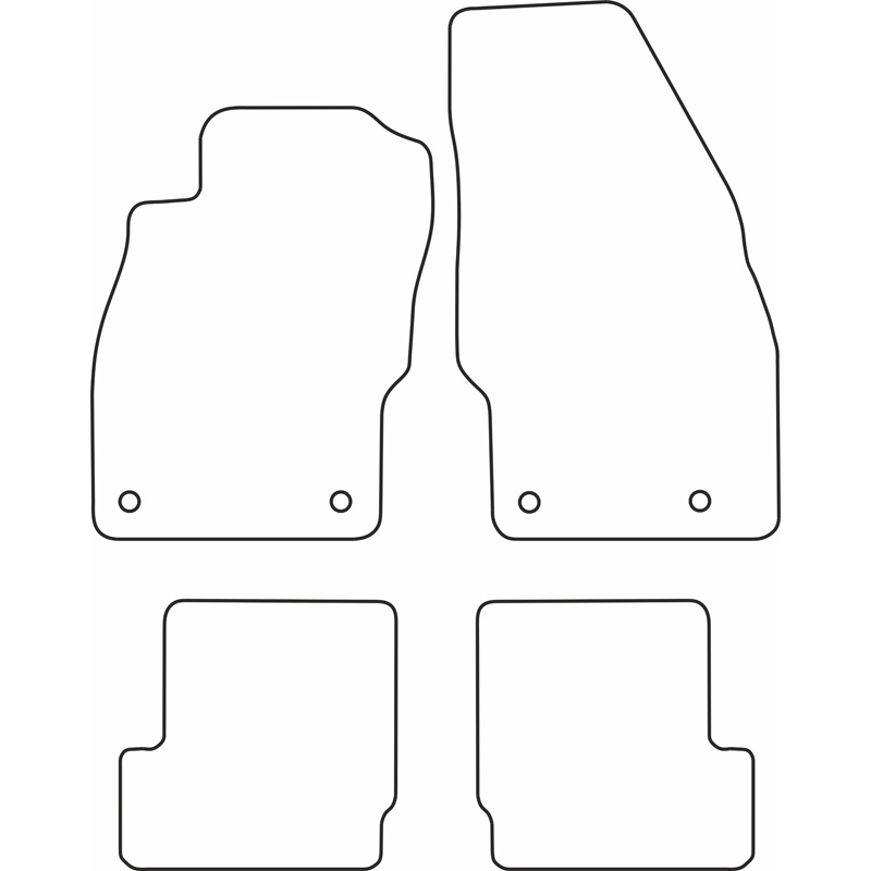 Set car mats  Opel Adam 2013-