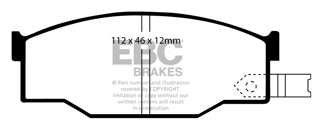 EBC Brakes ISUZU Piazza 2.0 Turbo 86-91 Remblokken voorzijde
