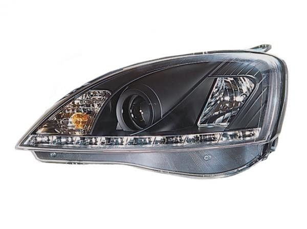 Headlights Opel Corsa C DRL look Devil Eyes black