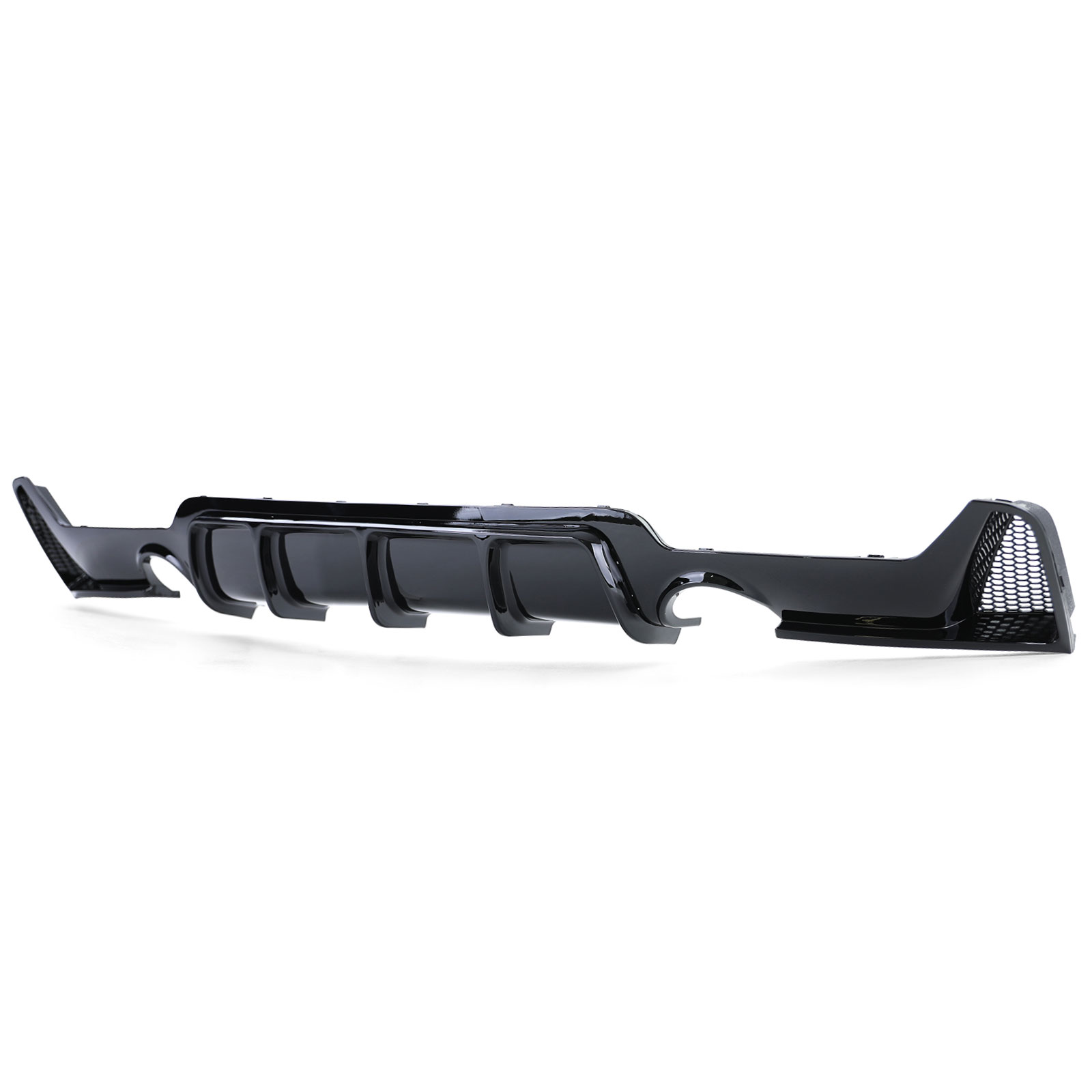 Diffuser passend voor BMW 4-serie F32 / F36 2013- Glans Zwart M-Pakket Duplex