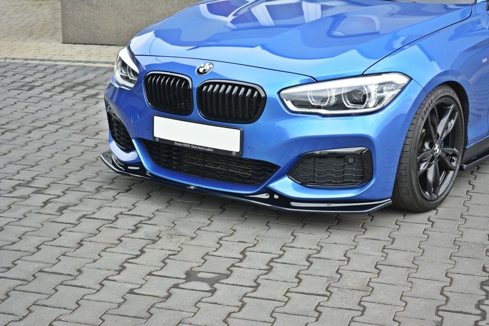 Voorspoiler passend voor BMW 1-Serie F20/F21 Facelift M-Power V3 Gloss Black
