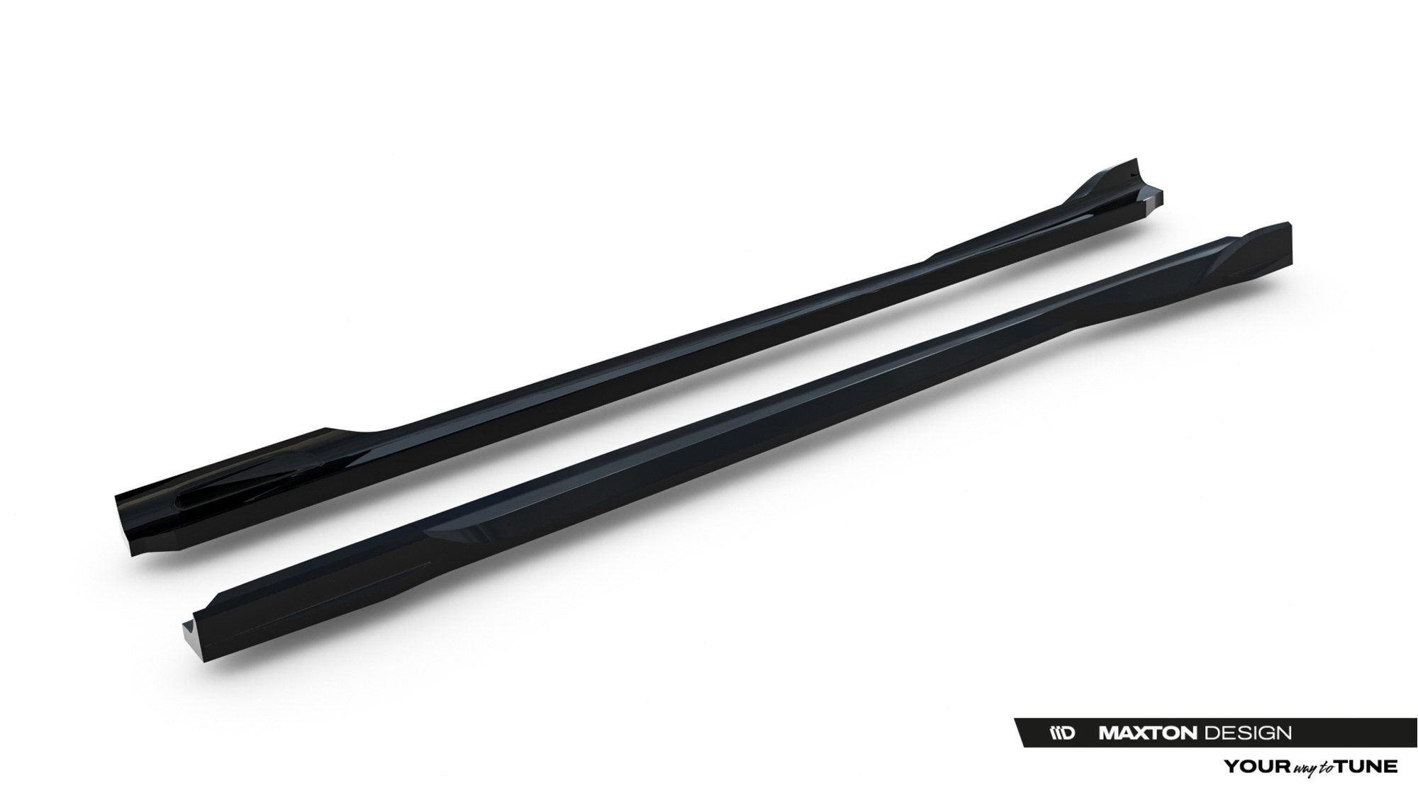 Zijskirts passend voor BMW X3 M-Pack / M50 G45 Glans Zwart