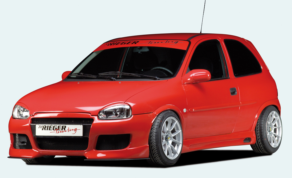 Sideskirts Opel Corsa B GTC Rieger with uitsnede