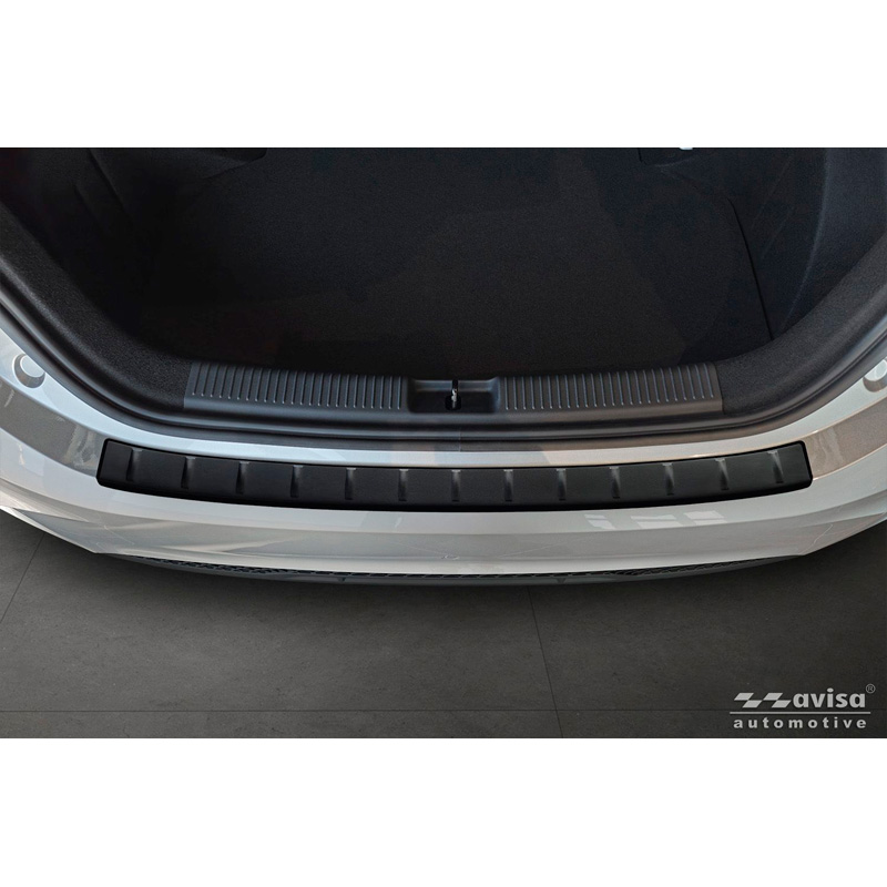 Avisa Matt Black Stainless Steel Rear bumper protector  MG 3 III 2024- 'Ribs'