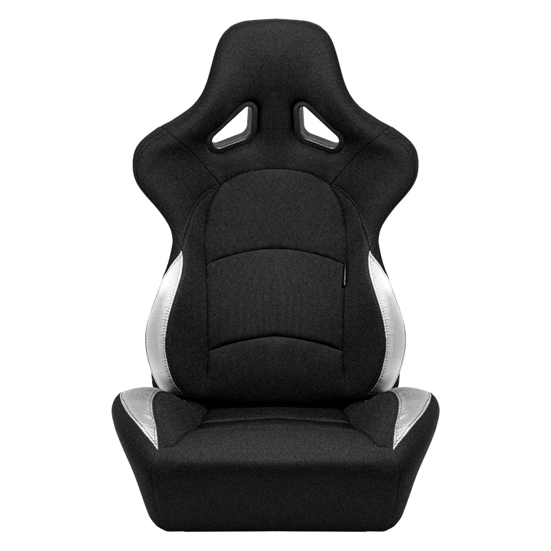 Sport seat 'BS2' - Black - Dual-side reclinable fibreglass back-rest - incl. slides