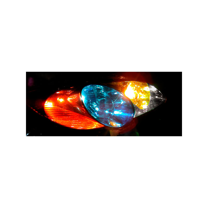 Head/Tail light foil - Matte Black - 1000x30 cm