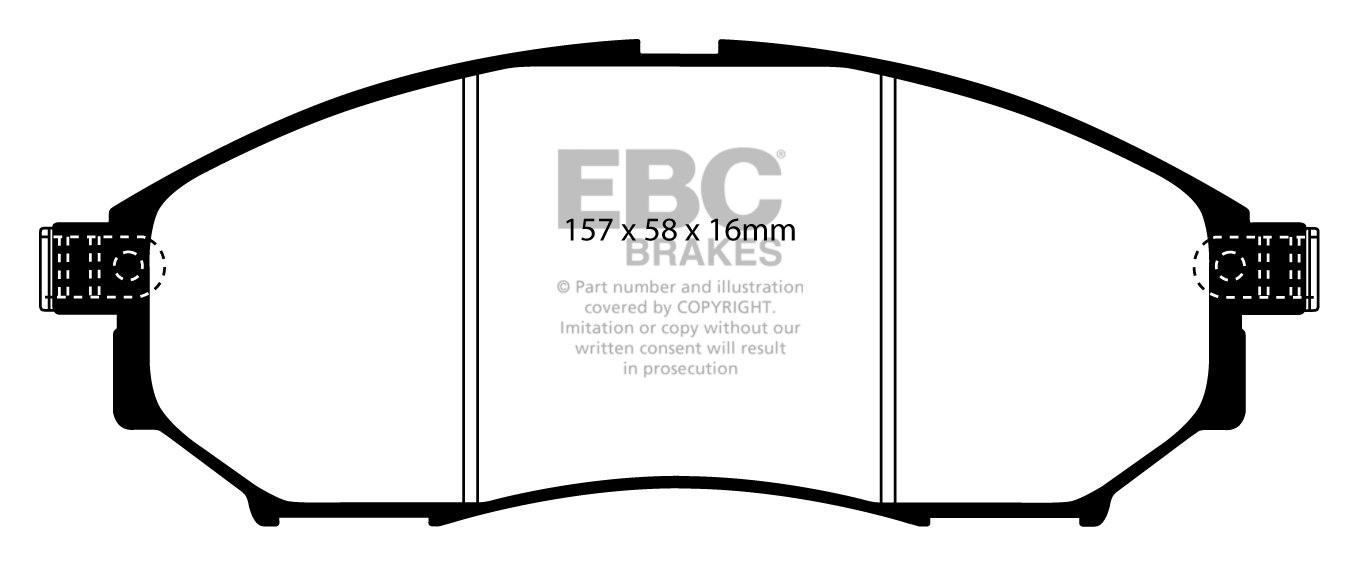EBC Brakes INFINITI EX37 3.7 2008-.. Remblokken voorzijde