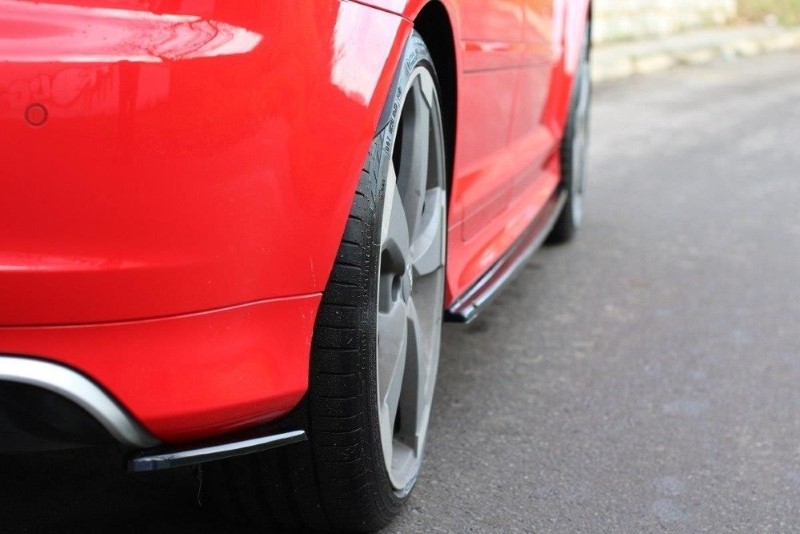 Achterzijde Spoiler passend voor Audi RS3 8P Glanzend Zwart