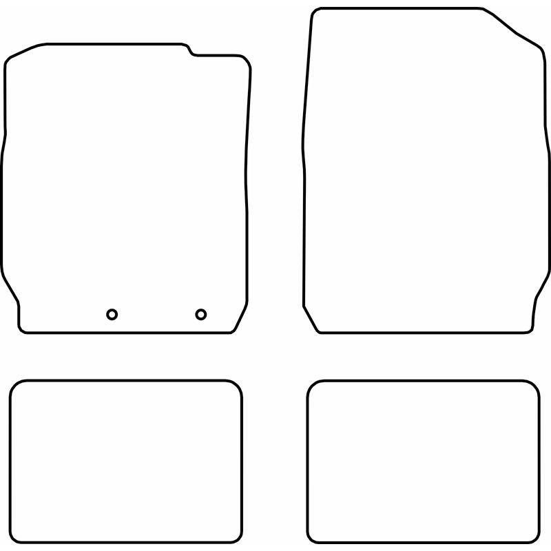 Set velour car mats  Dacia Spring EV Facelift 2024-