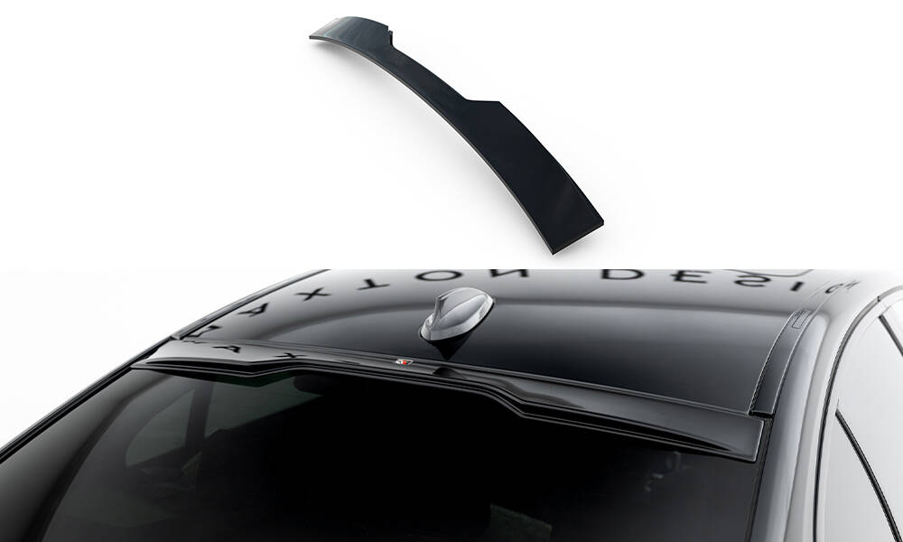 Raam Spoiler passend voor BMW M550i / 5 M-Pack Sedan G30 Maxton Glanzend zwart