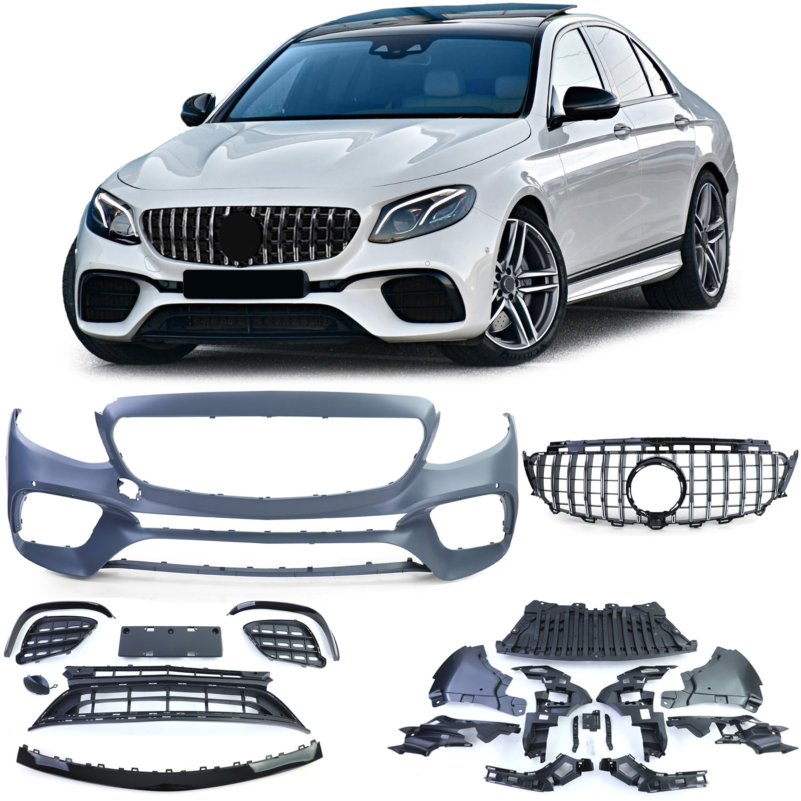 Voorbumper passend voor Mercedes E Klasse W213 16-20 63 AMG Look
