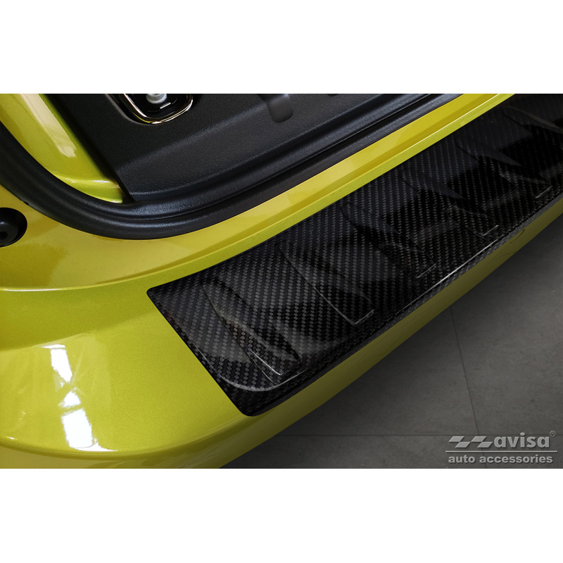 Real 3D Carbon Rear bumper protector  Volkswagen ID.Buzz & ID.Buzz Cargo 2022- 'Ribs'