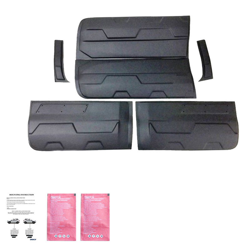 Body Cladding  Ford Ranger T6/T7/T8 2012-2022 (Jumbo) - Gloss black