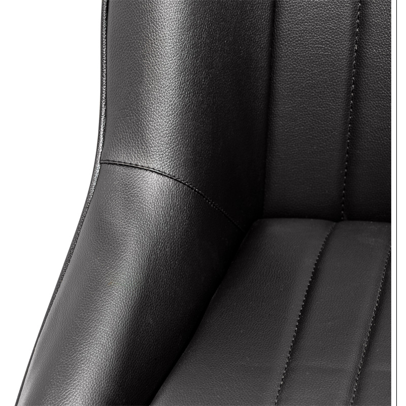 Sport seat 'Classic' - Black Synthetic leather - Non-reclinable back-rest - incl. slides