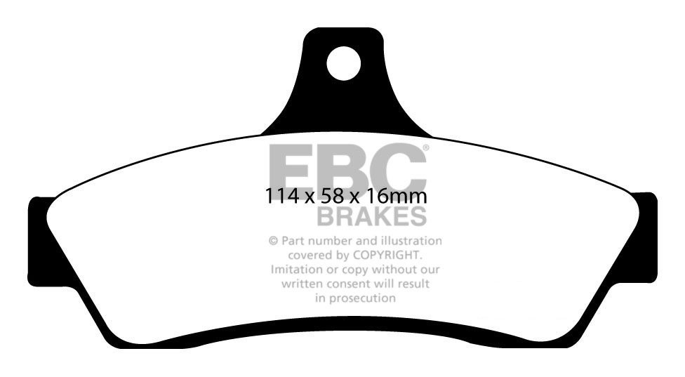 EBC Brakes PONTIAC GTO 5.7 2003-2004 Remblokken achterzijde