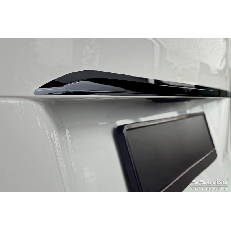 Avisa Black Chrome Stainless Steel Tailgate Trim  Mercedes V-Class (W447) 2014-2019, Facelift 2019-2024 & Facelift 2024-