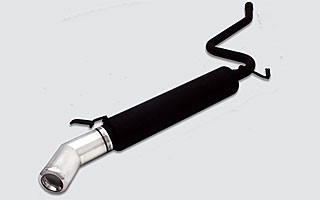 Muffler Fiat Cinquecento 1992-1998 RVS eindstuk 95x65mm rond