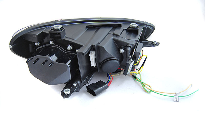 Headlights VW Scirocco lll 08-14 DRL Dynamic LED Zwart Xenon
