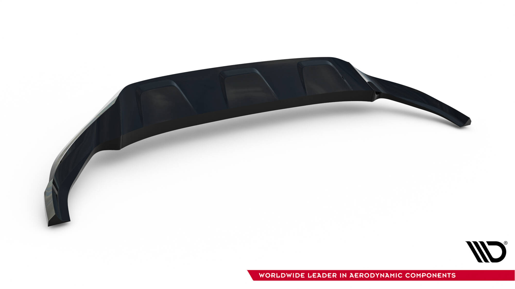 Voorspoiler passend voor Audi Q8 MK1 Maxton Glanzend zwart