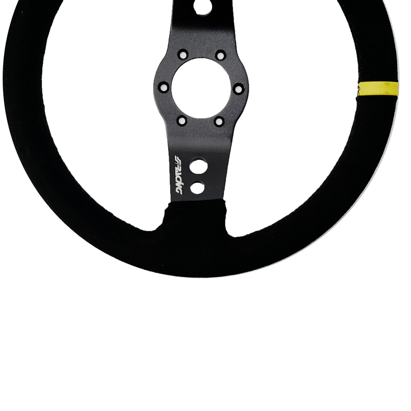 Simoni Racing Universal Steering Wheel Rally - Black Suede - Diameter 320mm