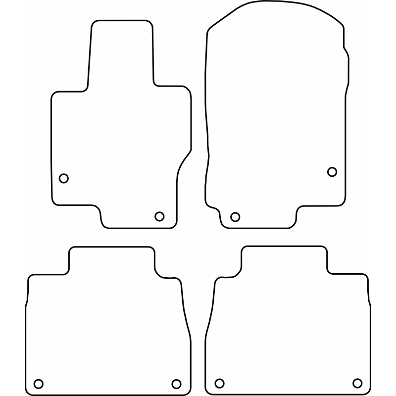 Set car mats  Mercedes GLE II (W167) 2019-