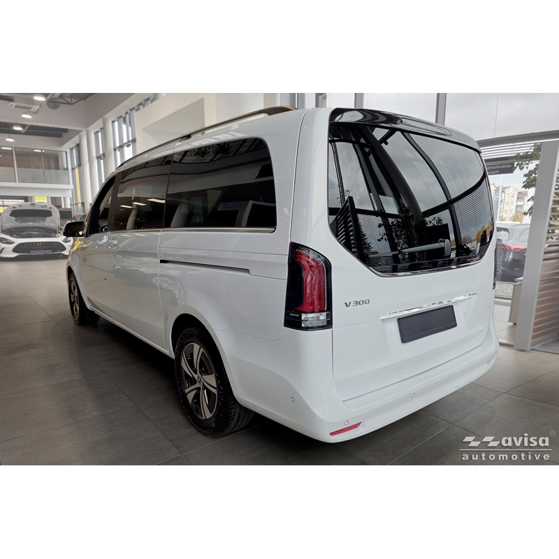 Avisa Chrome Stainless Steel Trunk Tailgate Trim Cover  Mercedes V-Class (W447) 2014-2019, Facelift 2019-2024 & Facelift 2024-