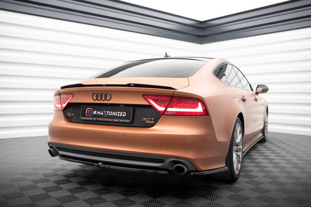 Diffuser passend voor Audi A7 C7 Maxton Glans Zwart