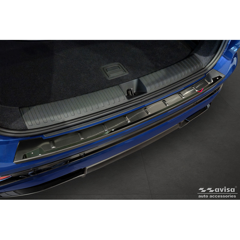 Avisa Black Stainless Steel Rear bumper protector  Audi Q6 e-tron (GFB) 2024- 'Shadow Premium'