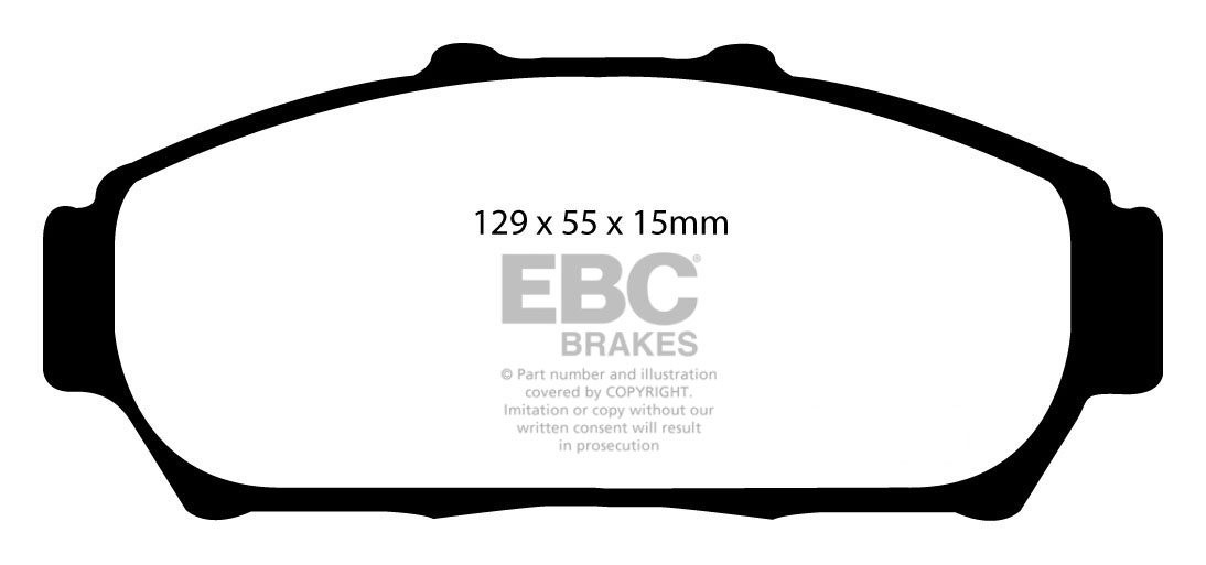 EBC Brakes DAIMLER 2.5 Litre V8 2.5 62-67 Remblokken achterzijde