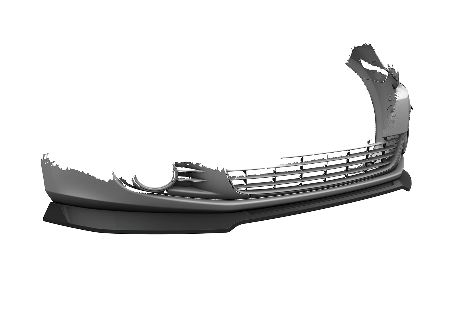 Voorspoiler passend voor Volkswagen Golf 6 (Typ 5K1) Glans Zwart – CSR Automotive 
