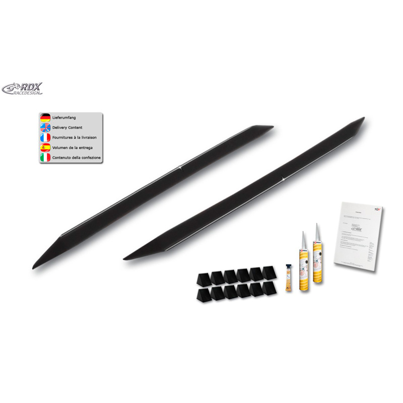 Side skirts 'Slim'  Nissan Primera P11 1996-1999 (ABS glossy black)