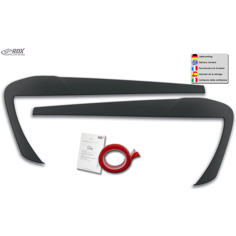 Head light spoilers  BMW X3 (F25) Facelift  & X4 (F26) 2014-2018 (ABS)