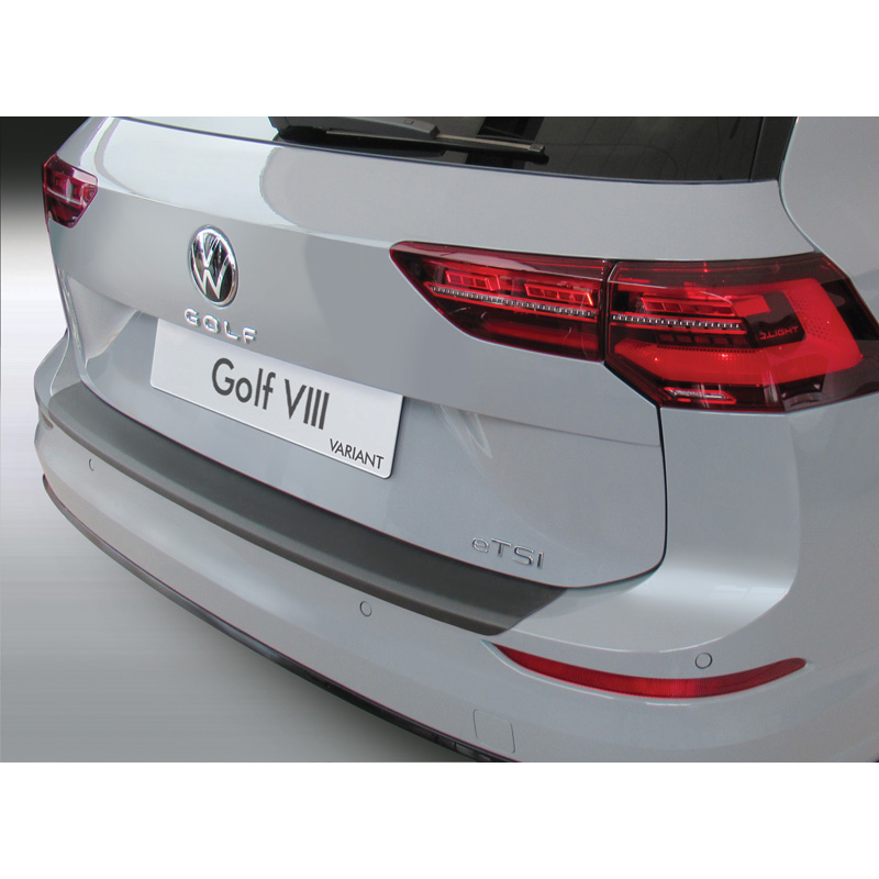 ABS Rear bumper protector  Volkswagen Golf VIII (CD) Variant 2020- incl. GTI & R Black