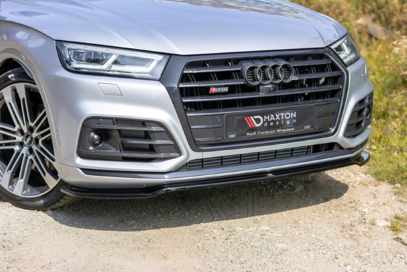 Voorspoiler passend voor Audi SQ5/Q5 S-Line MK11 Glanzend Zwart