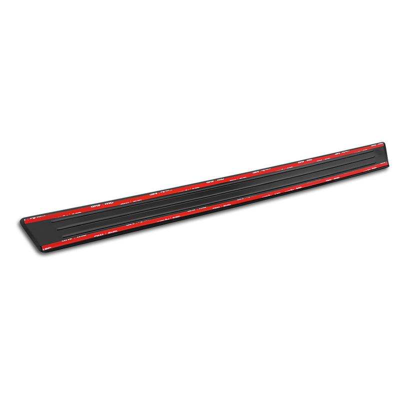 Black Inox door sill protectors  Volkswagen Tiguan III (CT1) 2024- - 'Lines' - 4-pieces