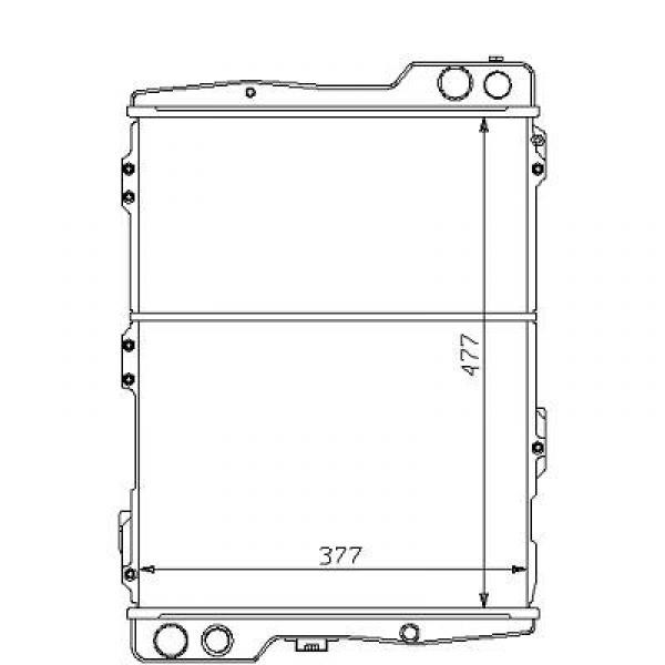 Radiator AUDI 80/90 86-94 477x377 2.0/2.3 -AC/5CYL