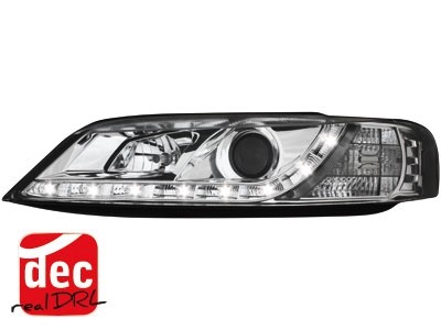 Headlights Opel Vectra B 99-02 Devil Eyes Dlite LED Chrome