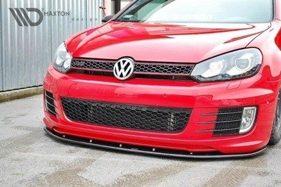 Voorspoiler passend voor VW Golf 6 GTI 35TH Glans Zwart