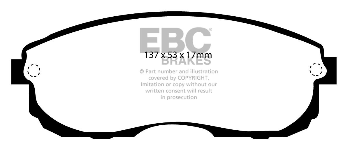 EBC Brakes NISSAN Maxima 3.0 88-91 Remblokken voorzijde