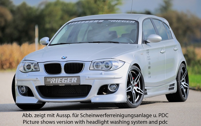 Spoilerzwaard voor Frontbumper BMW E87 Rieger
